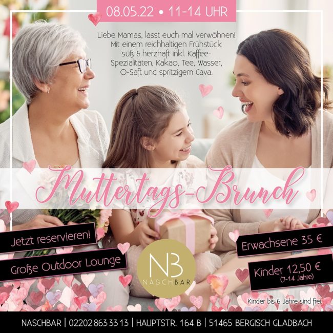 Muttertags Geschenkidee Brunch Bergisch Gladbach